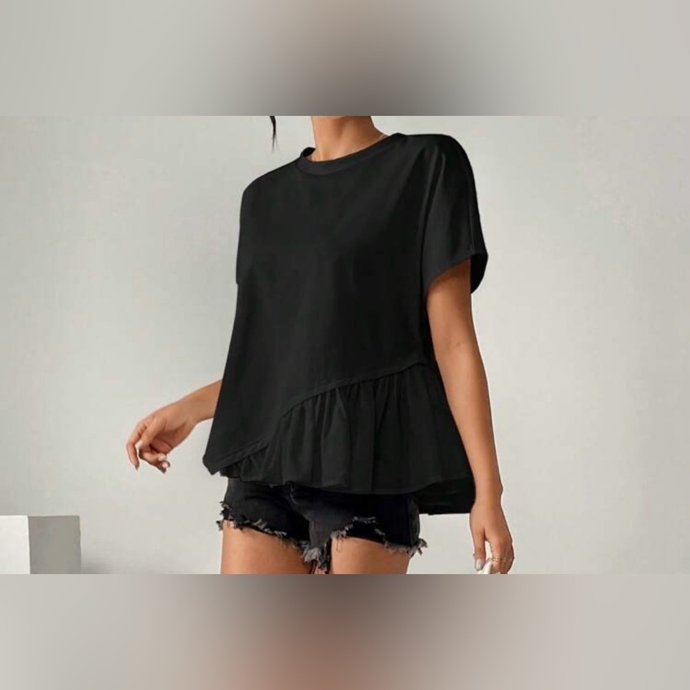 Elegant Black Women's Top - Picture 5 of 9